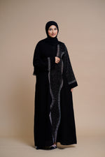 Load image into Gallery viewer, Luxury Black Abaya Featuring Exquisite Embellishments (BLACK)