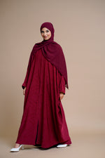 Load image into Gallery viewer, Meticulously designed with intricate stonework adorning both the front and back. (Maroon)