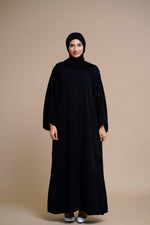Load image into Gallery viewer, Embellished nidha Abaya (Black)