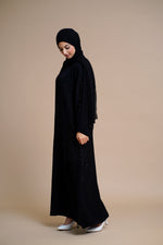 Load image into Gallery viewer, Embellished nidha Abaya (Black)