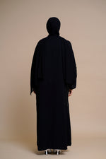 Load image into Gallery viewer, Embellished nidha Abaya (Black)