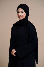 Load image into Gallery viewer, Embellished nidha Abaya (Navy)