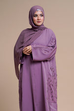 Load image into Gallery viewer, Embellished nidha Abaya (Purple)