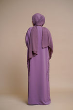 Load image into Gallery viewer, Embellished nidha Abaya (Purple)