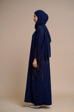 Load image into Gallery viewer, Embellished nidha Abaya (Black)