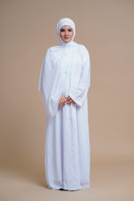Load image into Gallery viewer, EMBELLISHED Hand Work OPEN ABAYA (White)