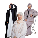 Load image into Gallery viewer, Embellished overcoat open Abaya