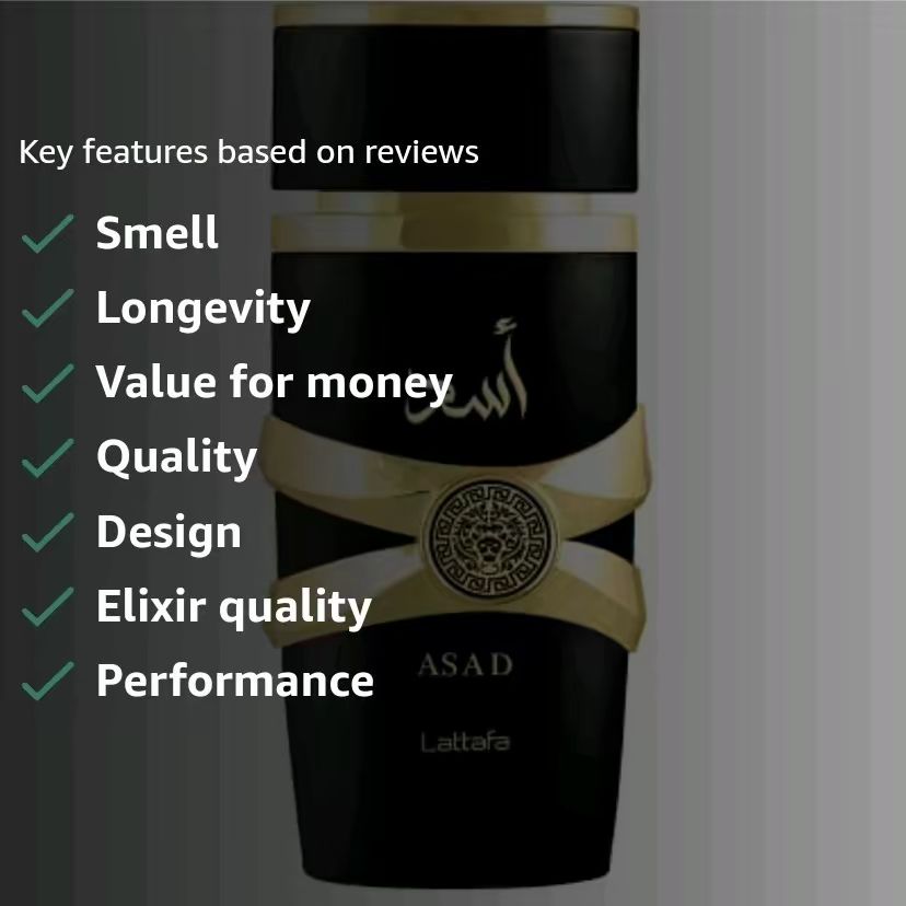 Lattafa Asad Premium Perfume Refreshing Oud and Musk Fragrances Perfume for Unisex 100ml