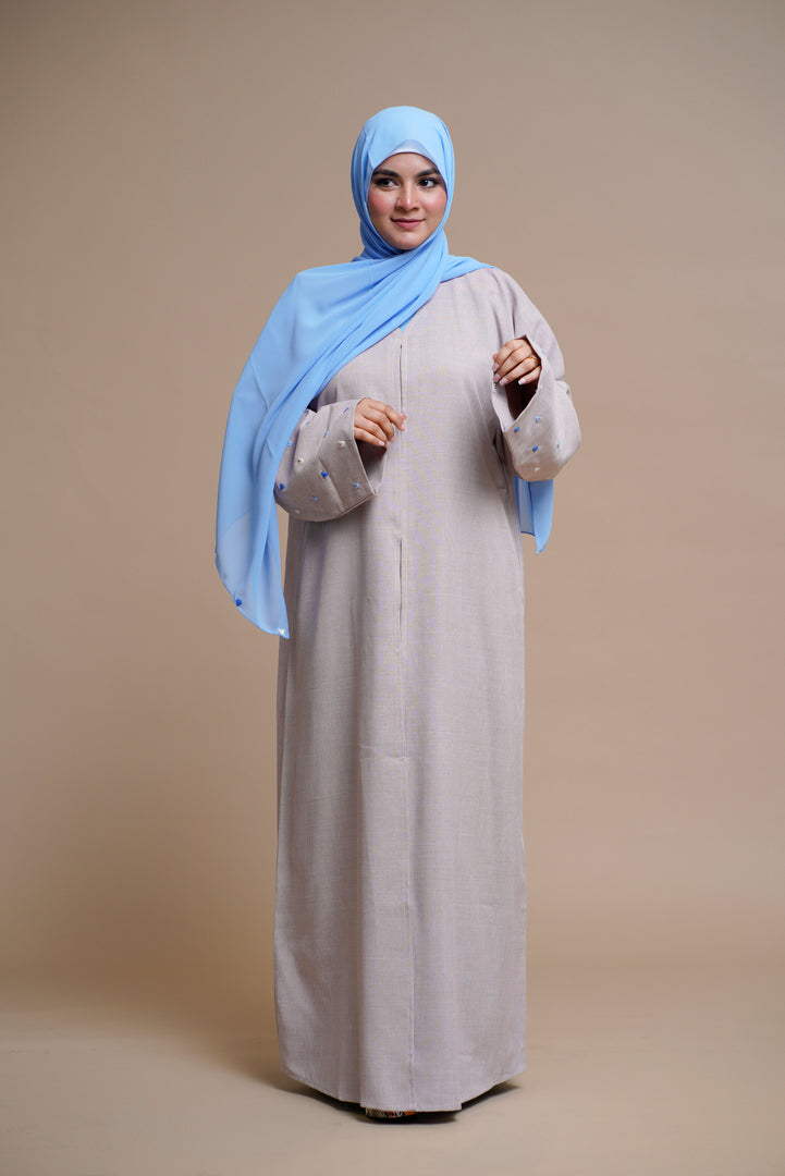 Heart-shaped hand-sewn abaya (PINK)