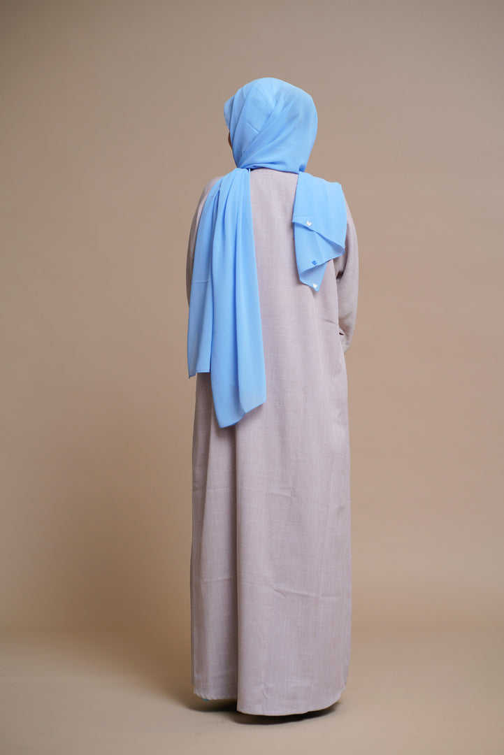 Heart-shaped hand-sewn abaya (PINK)