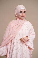 Load image into Gallery viewer, Meticulously designed with intricate stonework adorning both the front and back. (Pink)
