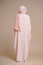 Load image into Gallery viewer, Meticulously designed with intricate stonework adorning both the front and back. (Pink)
