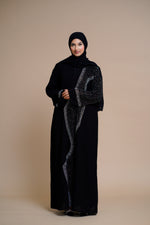 Load image into Gallery viewer, Luxury Black Abaya Featuring Exquisite Embellishments (BLACK)
