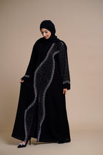 Load image into Gallery viewer, Luxury Black Abaya Featuring Exquisite Embellishments (BLACK)
