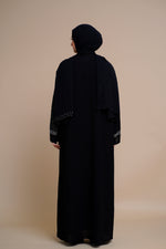 Load image into Gallery viewer, Luxury Black Abaya Featuring Exquisite Embellishments (BLACK)
