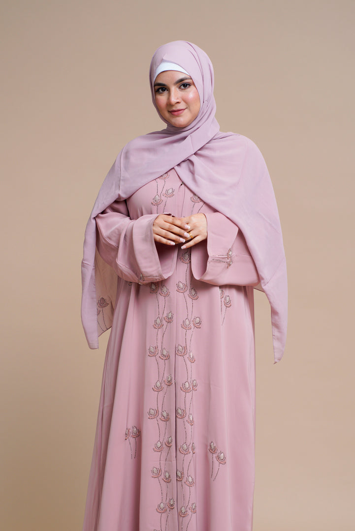 Embellished  open Abaya