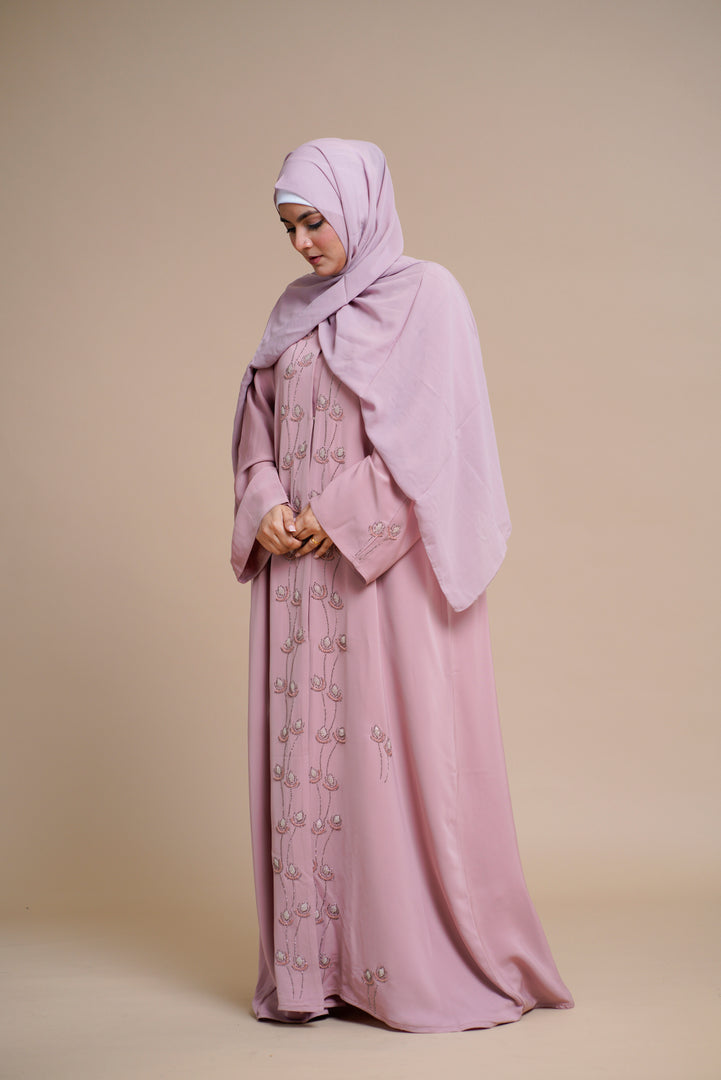 Embellished  open Abaya