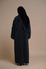 Load image into Gallery viewer, Luxury shiny Abaya with Extensive Embellishments (Black)
