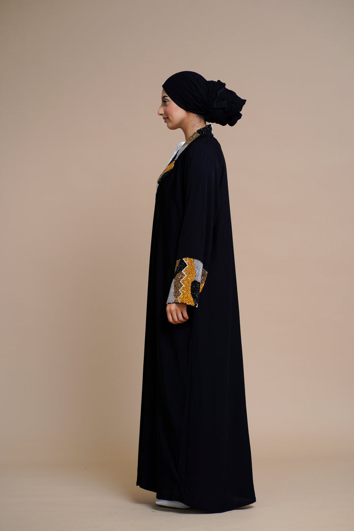 Luxury abaya with Elegant hand work