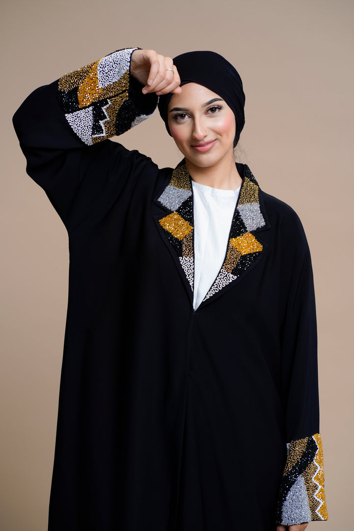 Luxury abaya with Elegant hand work