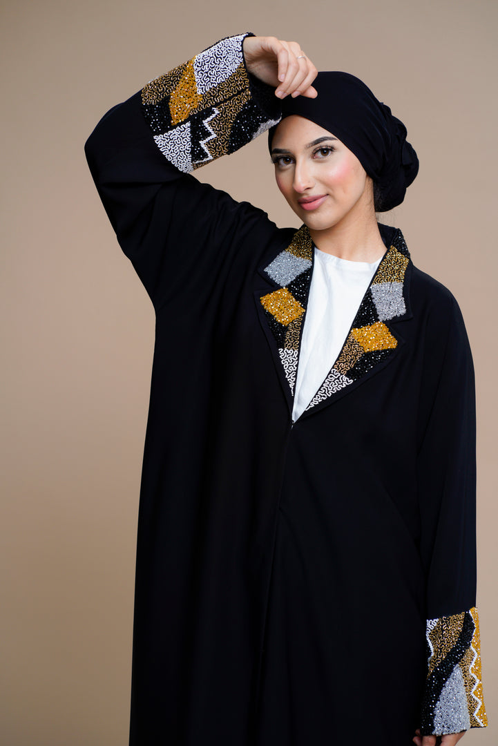 Luxury abaya with Elegant hand work