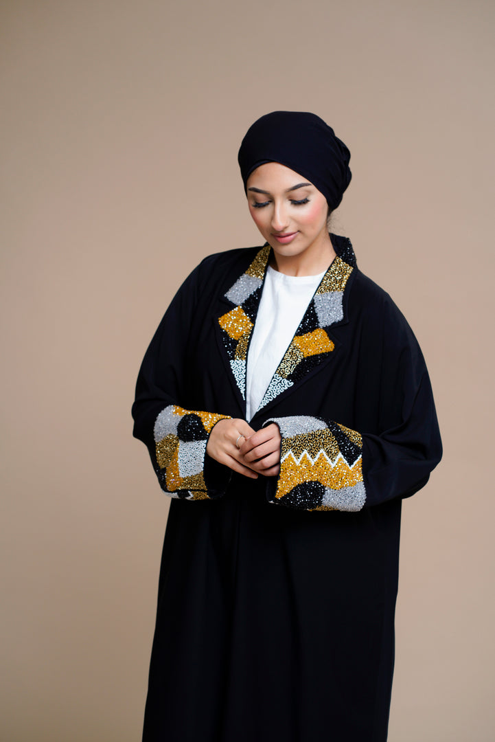 Luxury abaya with Elegant hand work